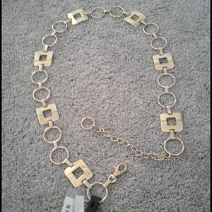 White Stag Gold Metal Chain Belt - Size S/M